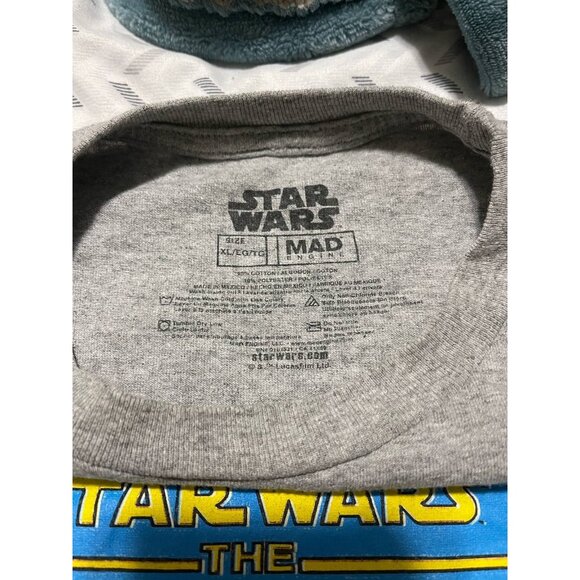 Star Wars Mandalorian Shirt Mens XL Gray Grogu Baby Yoda Legend Continues Tee - Picture 3 of 5